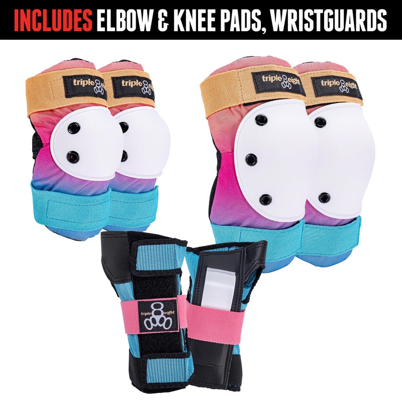 Triple Eight Saver Series 3-Pack Pad Setâ€“ Ideal for Skateboarding, In-line Skating, Roller Skating, and Biking - Image 3
